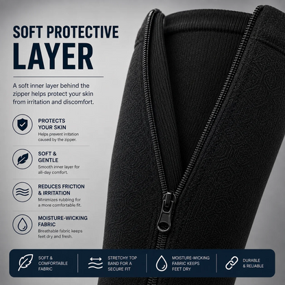 Zipper Compression Socks