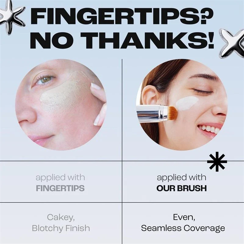 Color-Changing Foundation With Brush