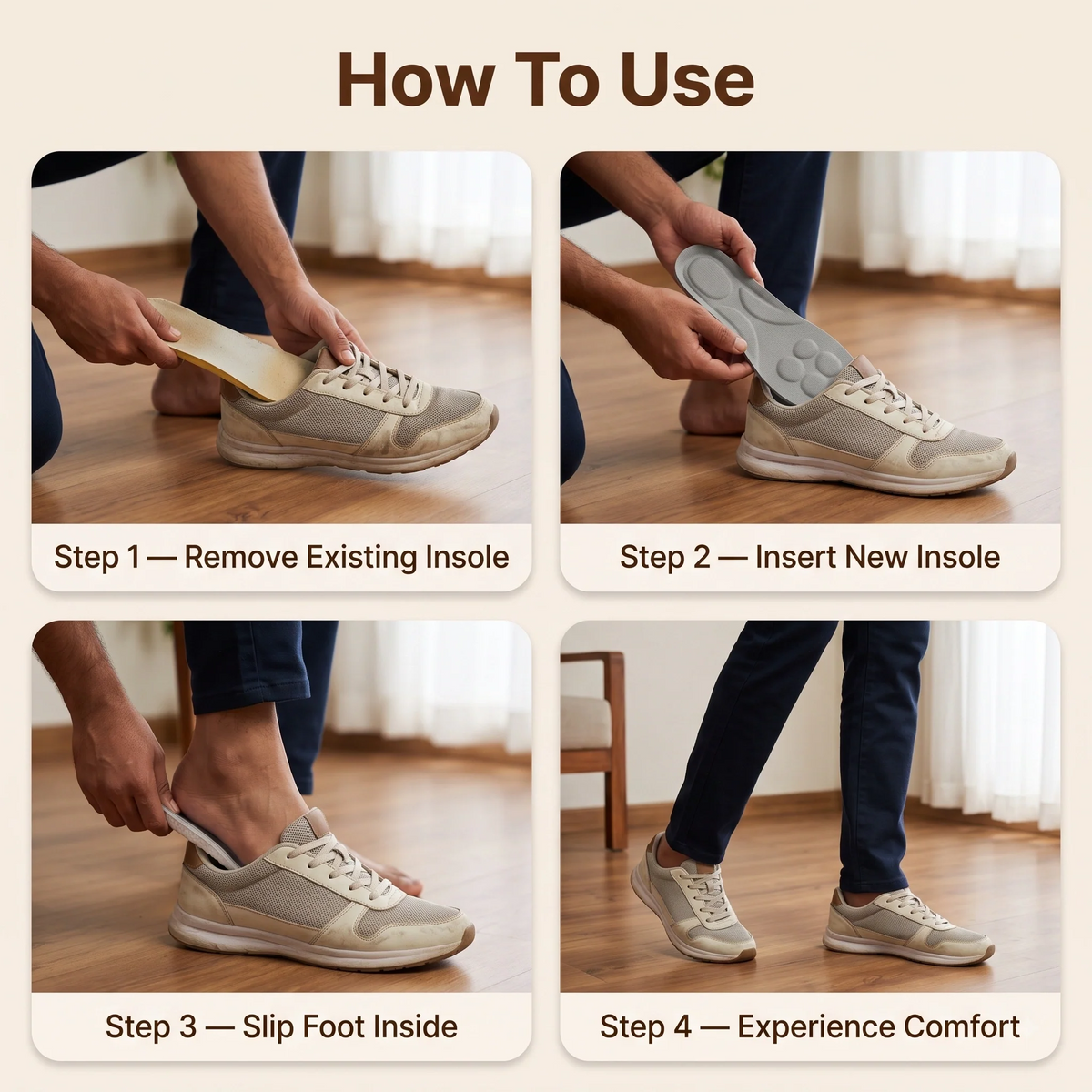 CloudComfort™ — Shoe Insoles | Lightweight Memory Foam | Arch Support