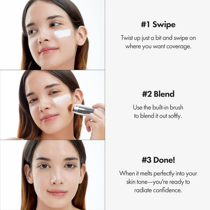 Color-Changing Foundation With Brush
