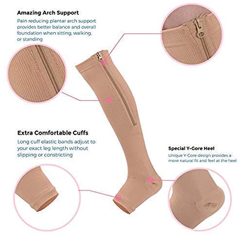Zipper Compression Socks